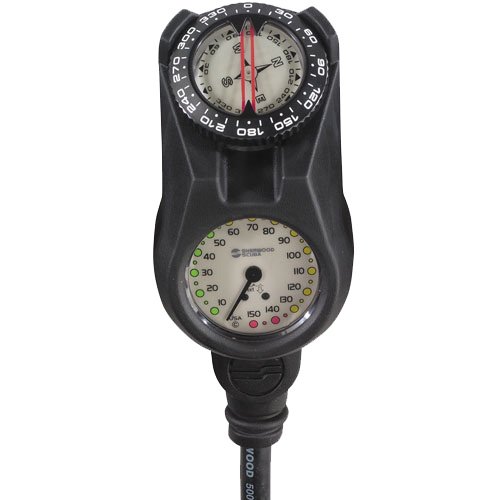 Nav Console 150' Pressure gauge w/ Compass - 2" diameter